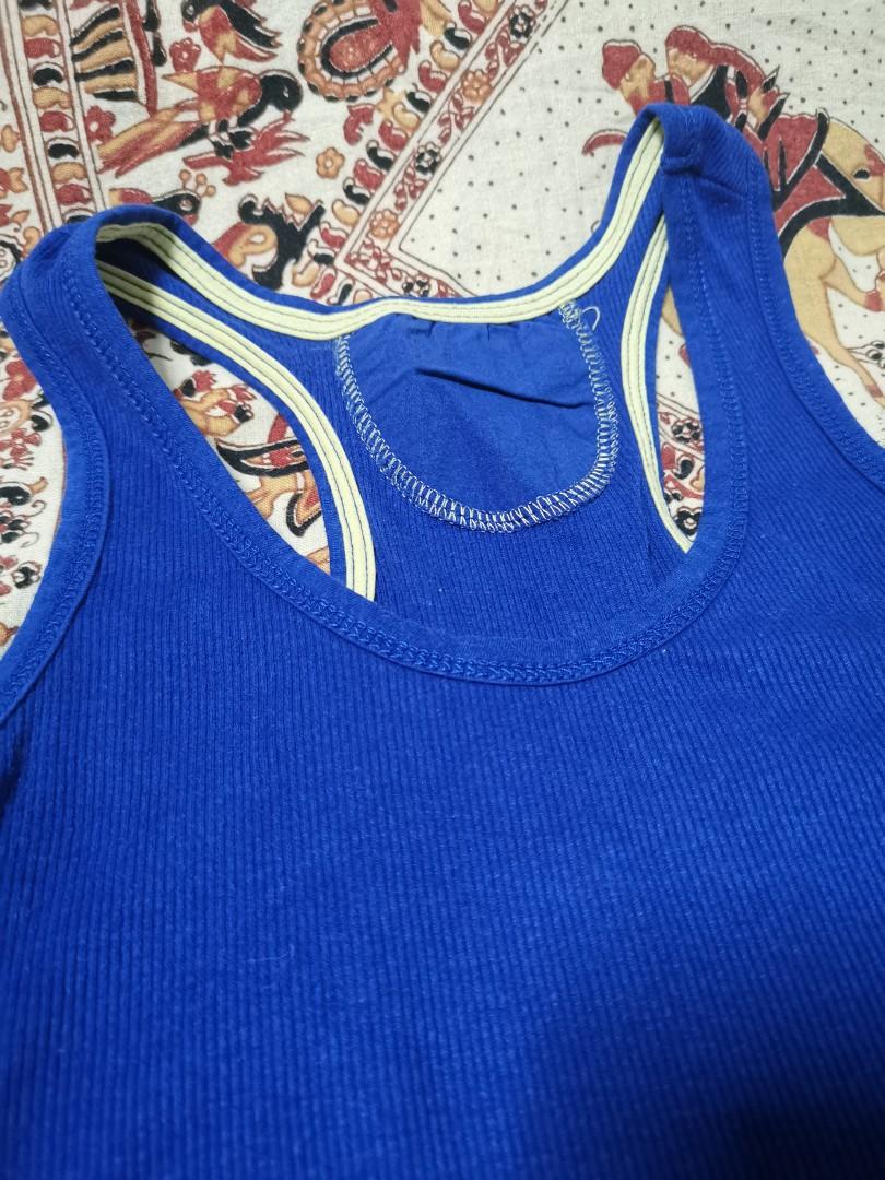 💙 Cobalt blue ribbed tank (Category: Sleeveless) located in Muntinlupa City. Submitted by circleback (Listing ID 1191254275, Image 2). Description: THRIFTED from @/dappy.co ! In a deep cobalt blue color, a perfect bright hue. Stretchy and can fit S-L! Perfect tucked in. Light and perfect for summer. Last photo is from dappy.co :) Feel free to message for more photos / measurements ! :).