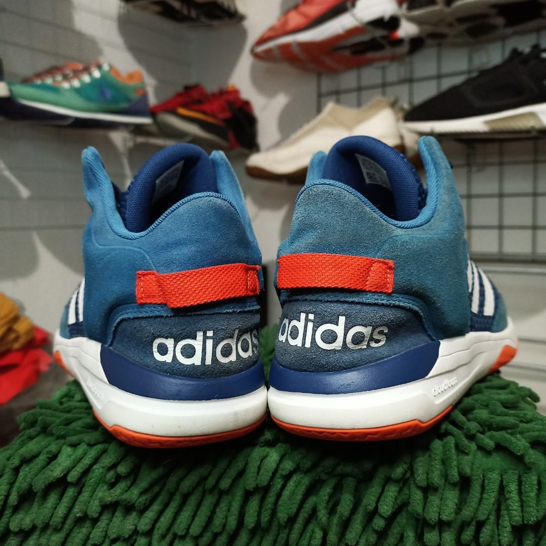 Adidas cloudfoam blue and orange sales