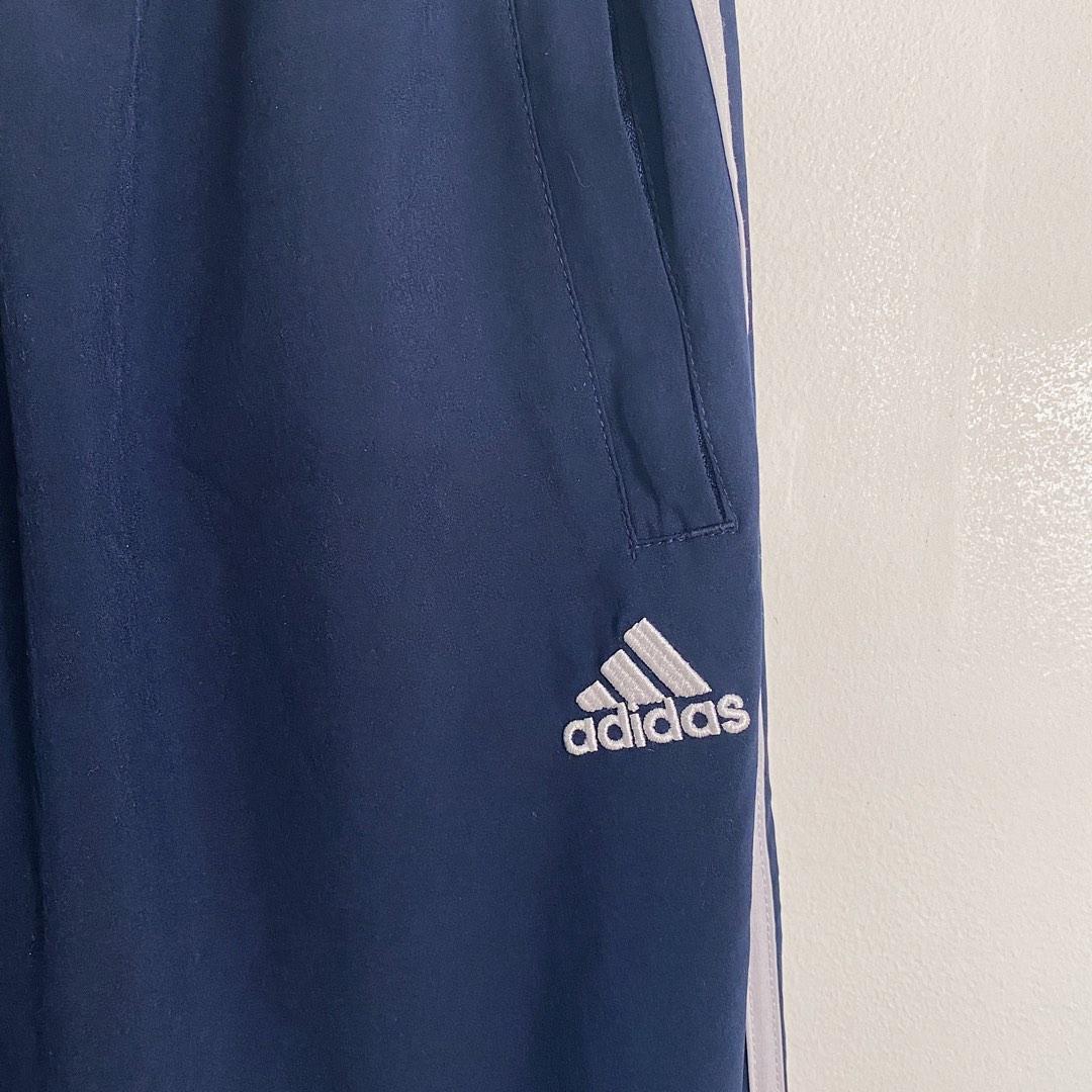 Adidas Navy Blue Baggy Track Pants, Women's Fashion, Bottoms, Other