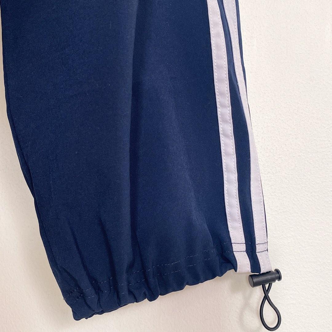 Adidas Navy Blue Baggy Track Pants, Women's Fashion, Bottoms, Other