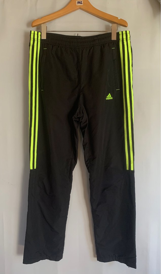 Neon green adidas pants best sale