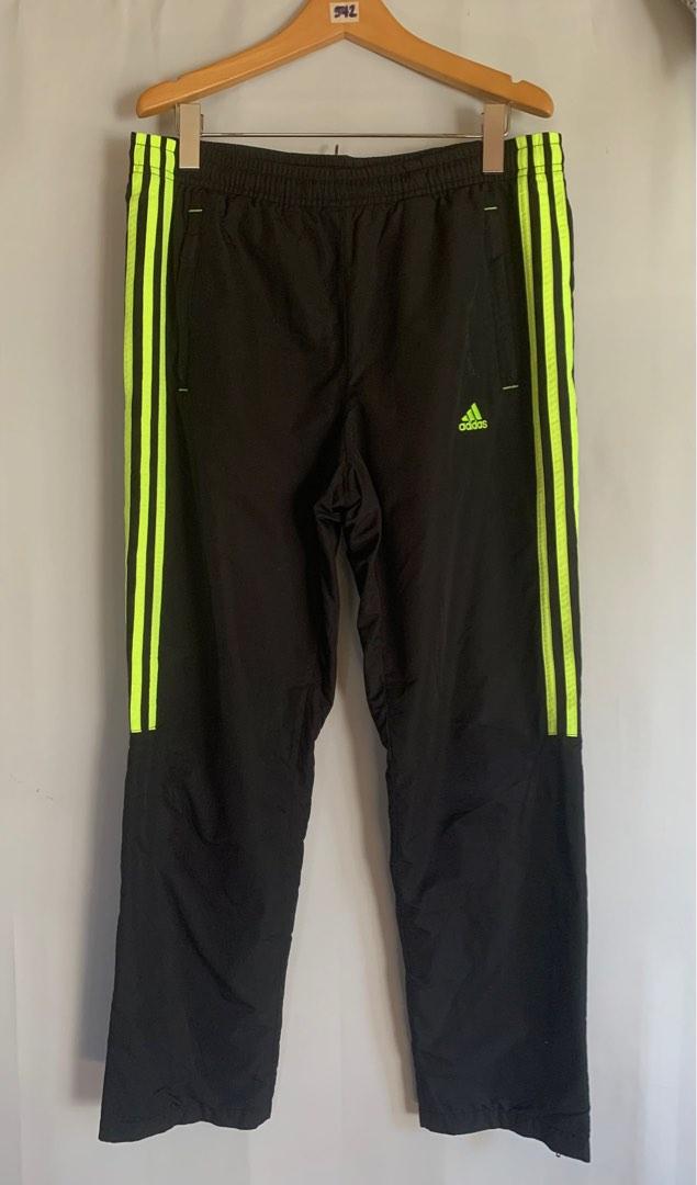 Adidas Predator Neon Green Stripes Pants, Men's Fashion, Activewear on ...