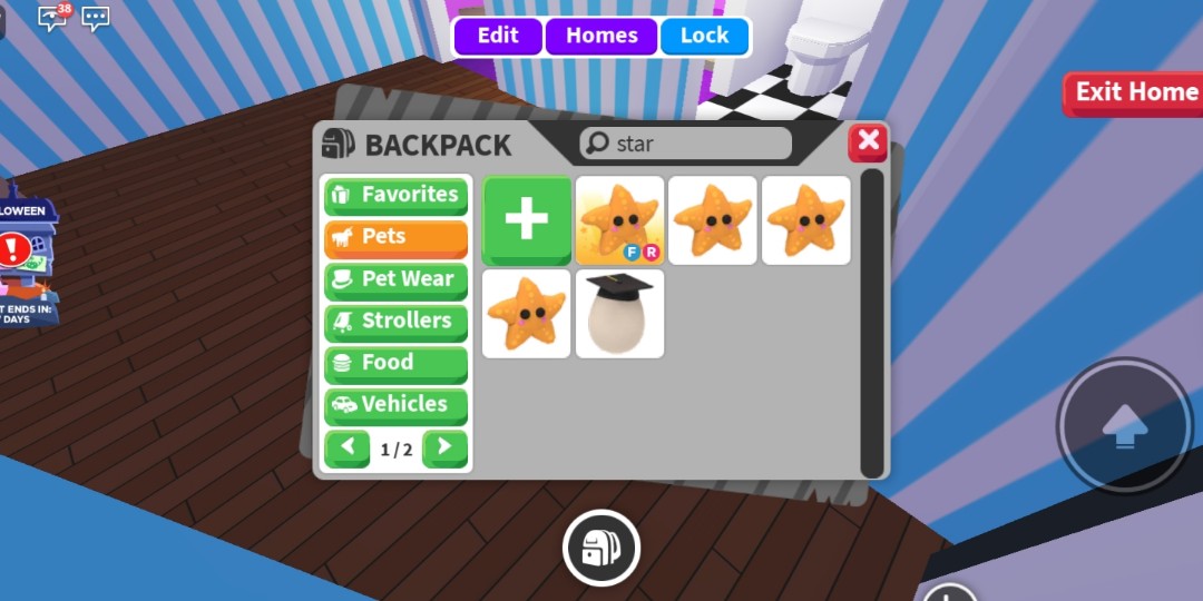 Starfish, Trade Roblox Adopt Me Items