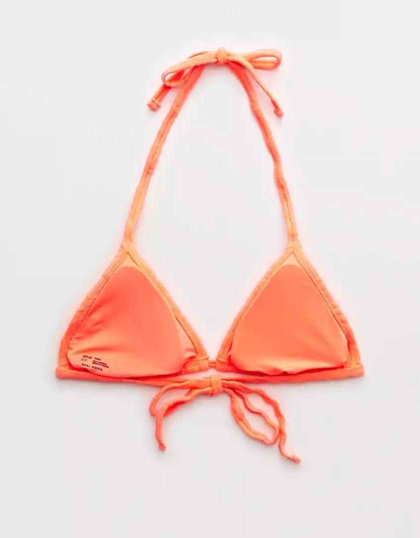 Aerie Terry String Triangle Bikini Top