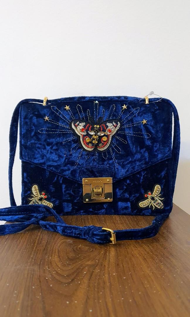 Aldo velvet bag clearance