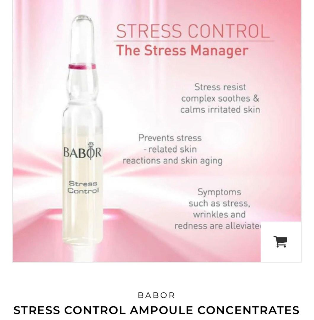 Babor Stress control ampoule concentrates, Beauty & Personal Care, Face, Face Care on Carousell
