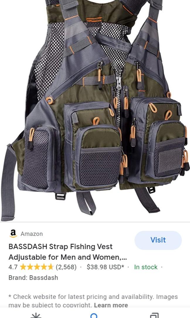 Bassdash fishing vest, Men's Fashion, Coats, Jackets and Outerwear on  Carousell