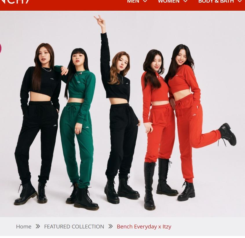 Bench x ITZY Sleeveless & Sweatpants Set (xs), Women's Fashion, Dresses