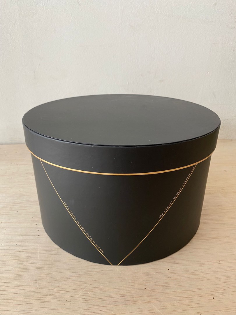 Black storage box, Furniture & Home Living, Home Improvement