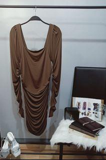 Bodycon pleated dress