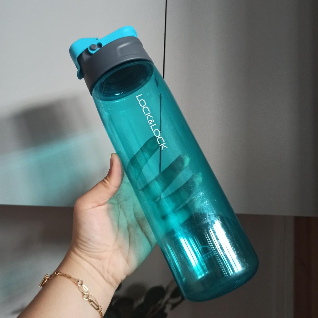 Botol Minum Lock Lock Preloved 950ml Lock And Lock Biru Tumbler