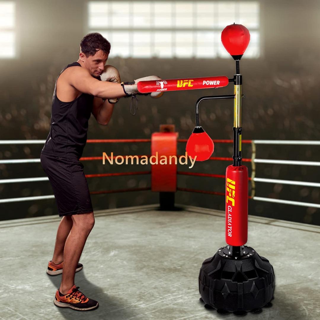 Boxing MMA Training Set Including Rapid Reflex Boxing Bar Punching Ball Speed Ball and Kicking Bag