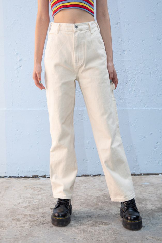 Brandy Melville Ariana Painter Pants, Women's Fashion, Bottoms, Jeans