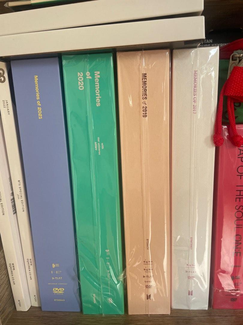 BTS MEMORIES OF 2017 2019 2020 2021 BTS Memories 2020 DVD Book