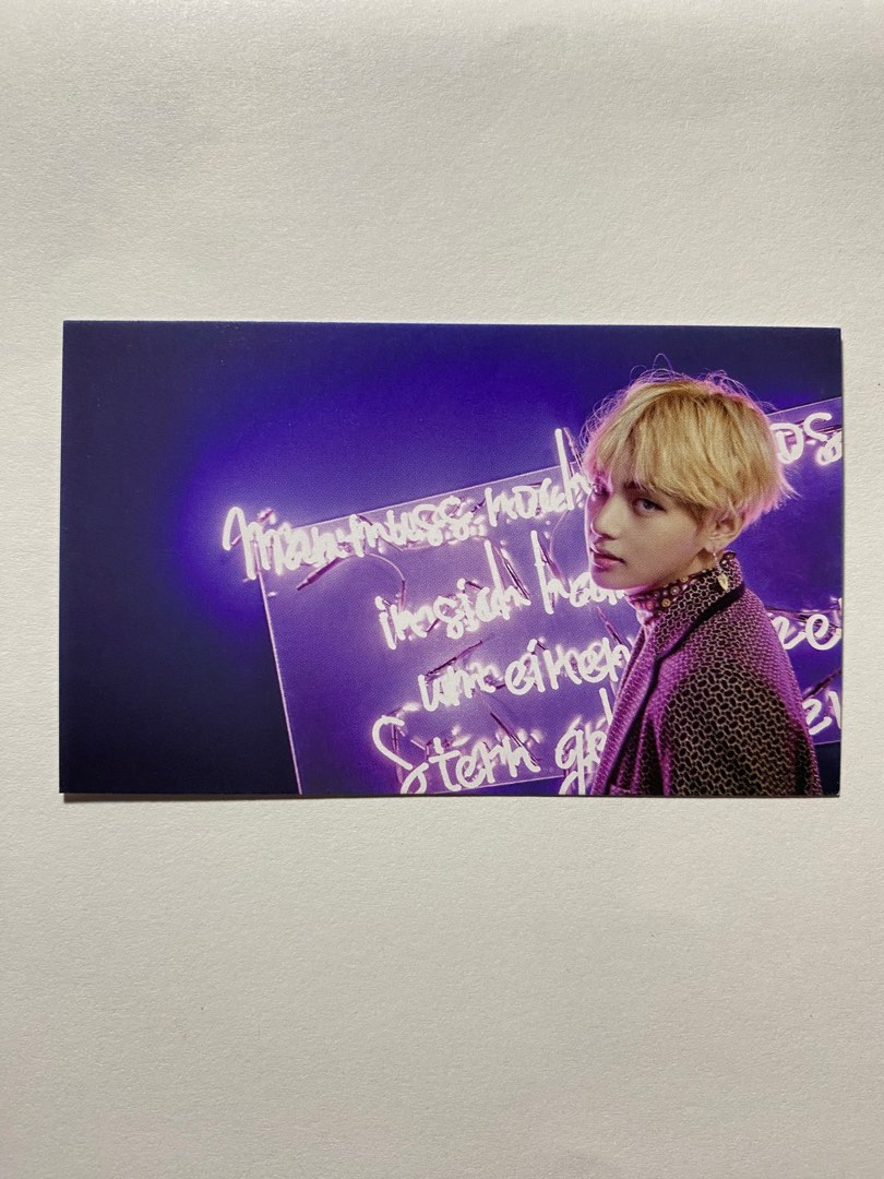 BTS PHOTOCARD TAEHYUNG WINGS RAKUTEN JAPAN POB / V WINGS STIGMA JAPAN