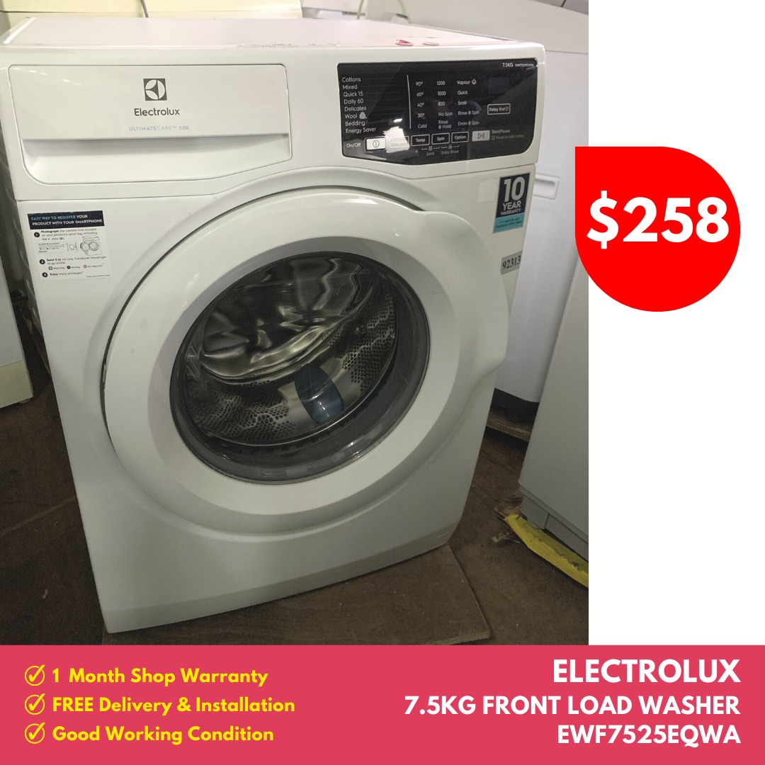 BUY NOW! ELECTROLUX 7.5kg Front Load Washer EWF7525EQWA (92313), TV