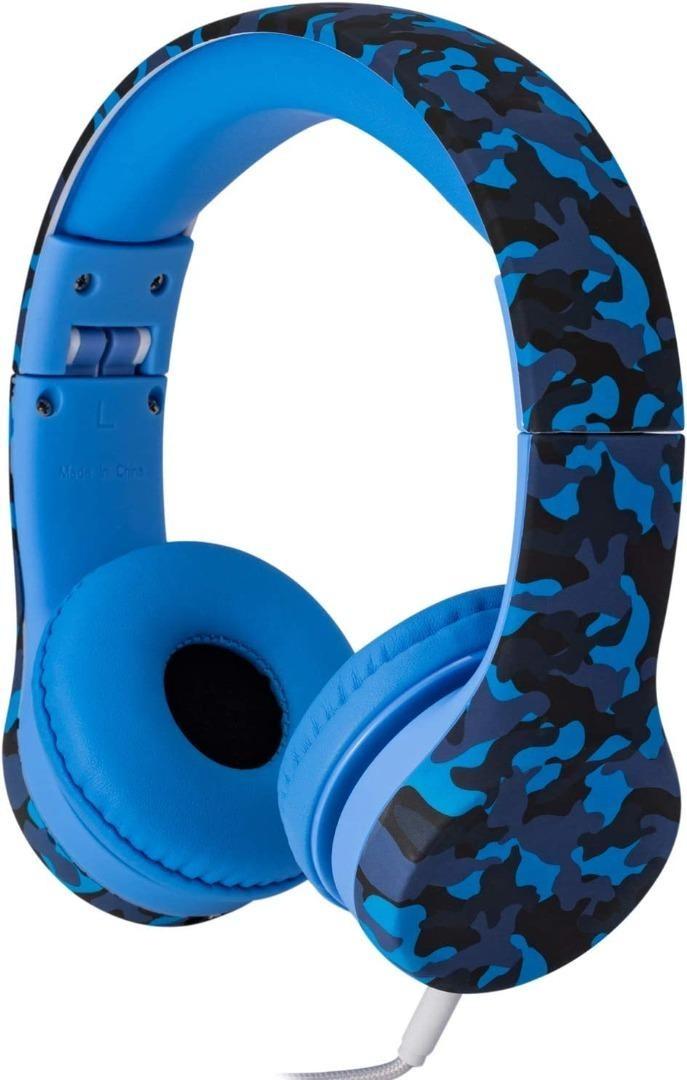 Black Snug Plug n Play Kids Headphones for Children DJ Style 
