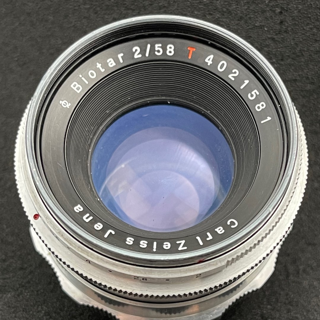 carl zeiss jena 紅T biotar 58mm F2, 攝影器材, 鏡頭及裝備- Carousell