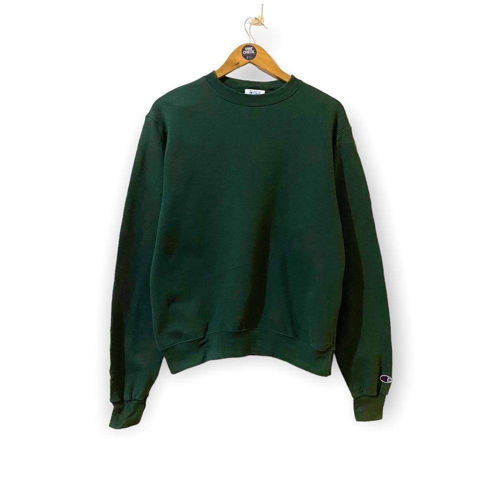 Champion sweater dark green urine best sale