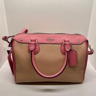 Coach benette pink crossbody bag