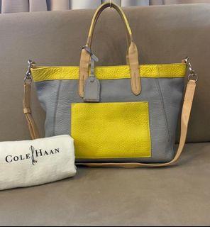 Cole Haan Leather Two way Tote Bag