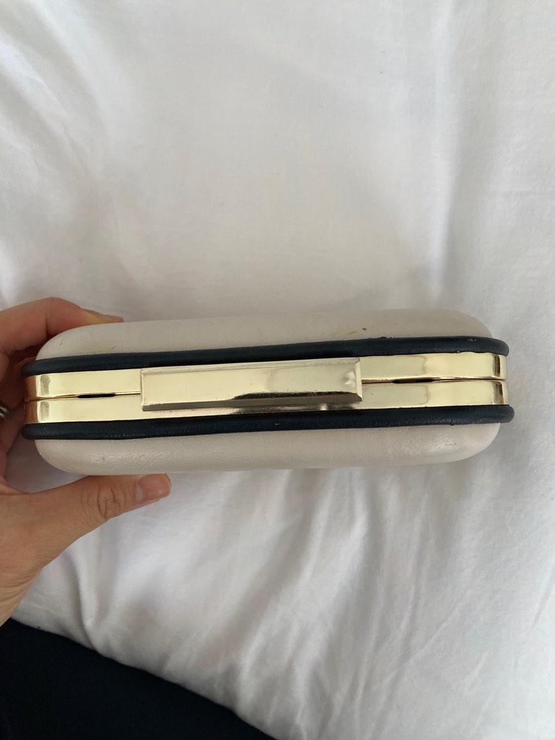 Colette clutch gold and beige, Women's Fashion, Bags & Wallets