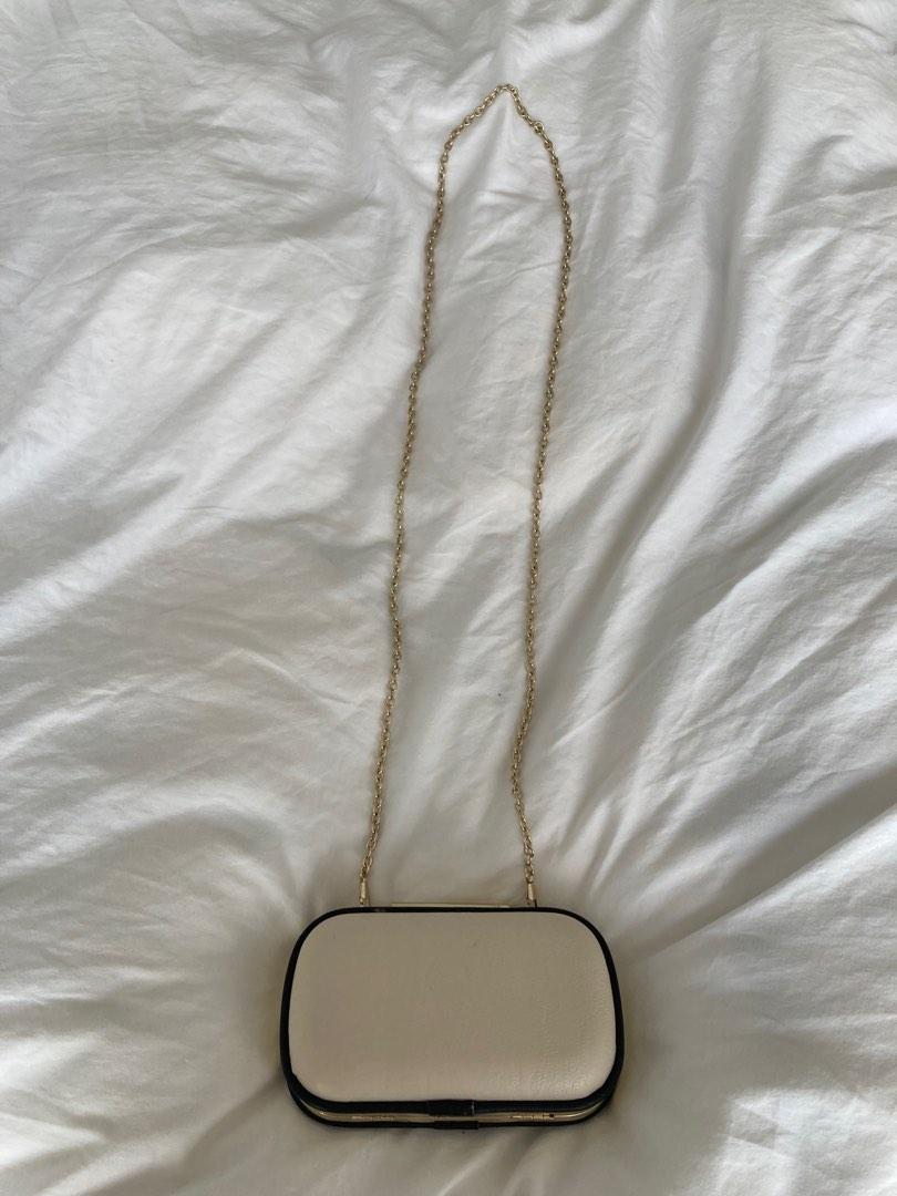 Colette clutch gold and beige, Women's Fashion, Bags & Wallets