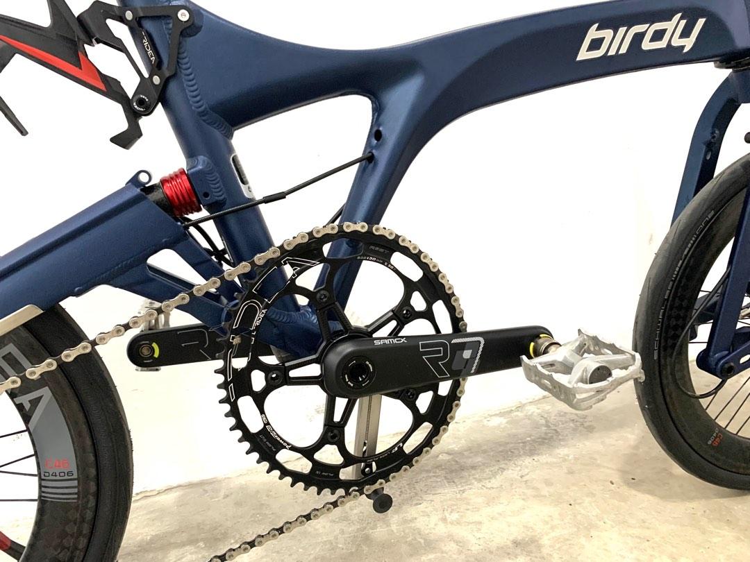 Combo Deal SAMOX R7 Carbon Crank Arm Ridea 54 56T Oval Round Chainring BBinfinite 30mm seal bearing bottom bracket for Birdy Brompton upgrade