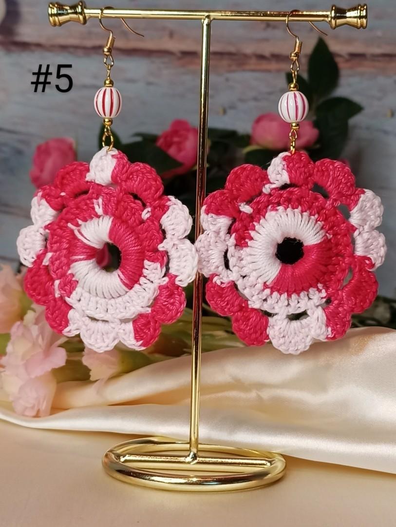 CROCHET EARRING, Hobbies & Toys, Stationery & Craft, Handmade Craft on