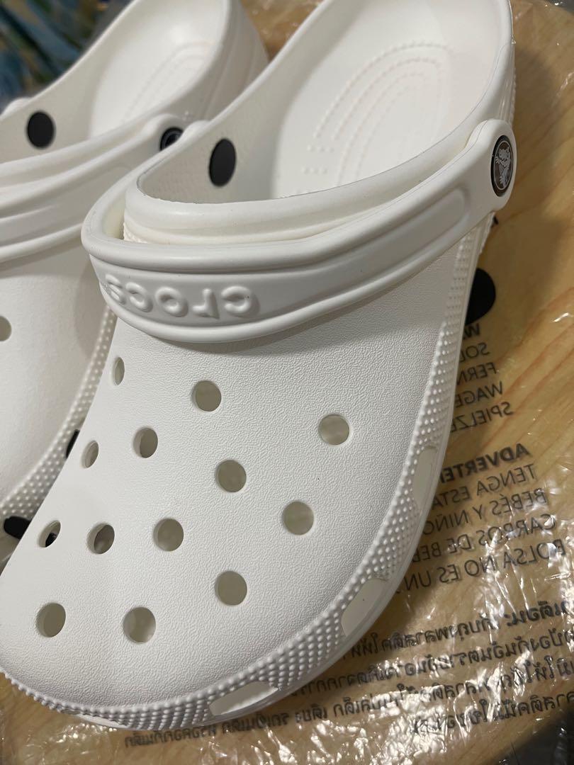 Mens white crocs size 10 store