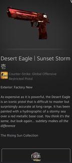 csgo desert eagle sunset storm