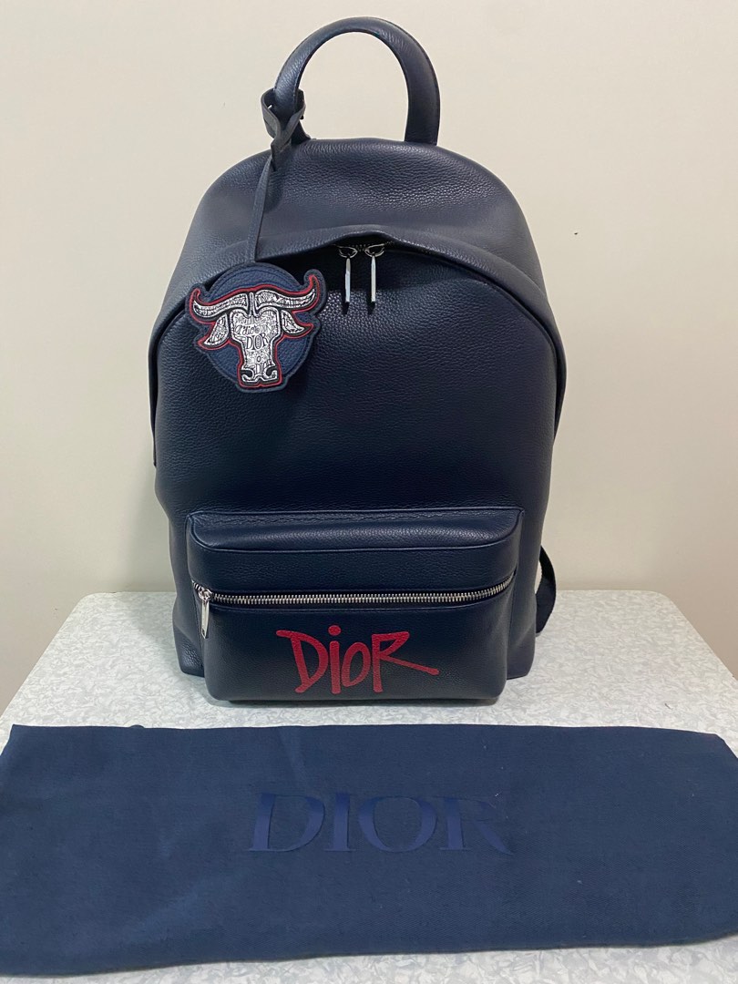 Dior x Shawn Stussy Rider backpack, 名牌, 手袋及銀包- Carousell