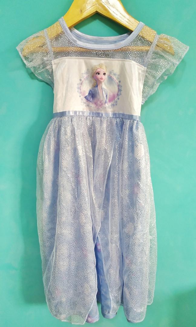 Disney Frozen Elsa Toddler Dress Nightgown 4T, Babies & Kids, Babies & Kids Fashion on Carousell