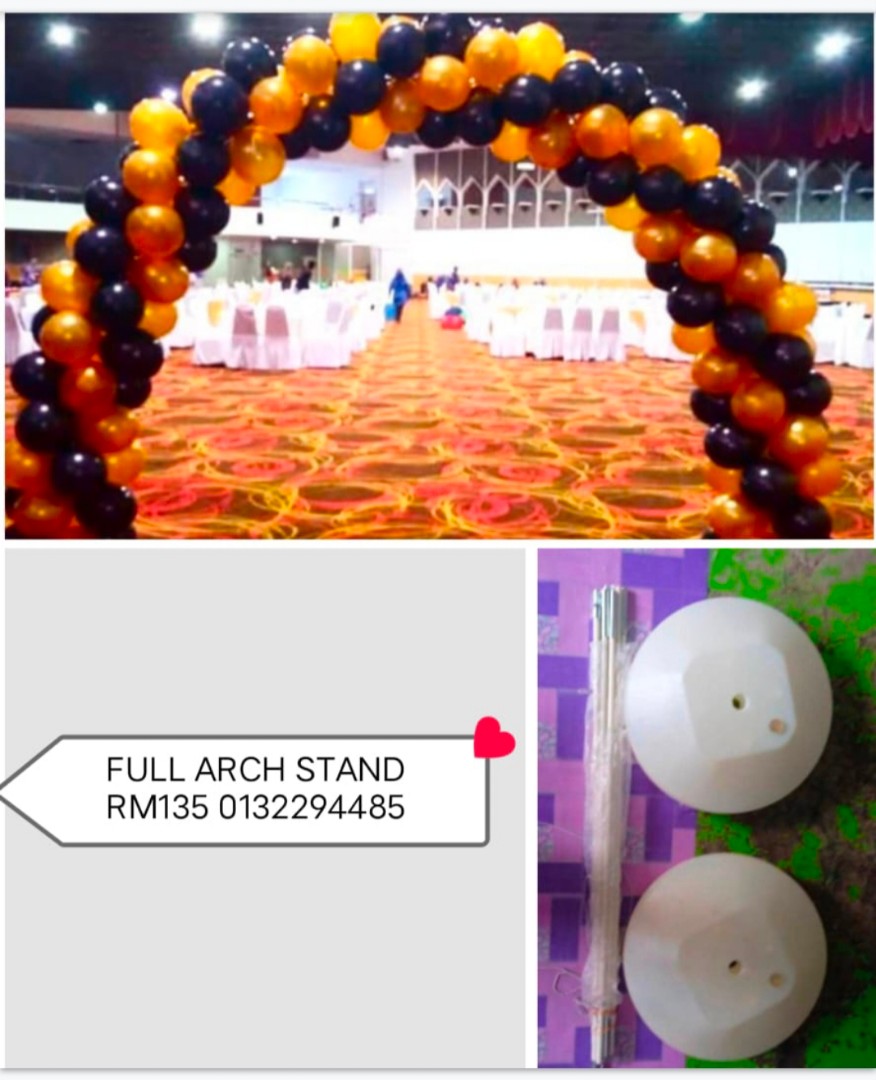 DIY balloon arch full stand, Hobbies & Toys, Stationery & Craft