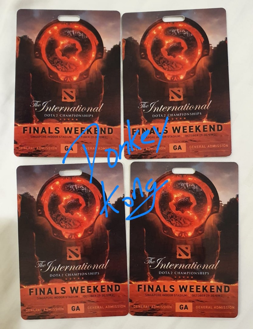Dota 2 TI Finals Tickets, Tickets & Vouchers, Event Tickets on Carousell