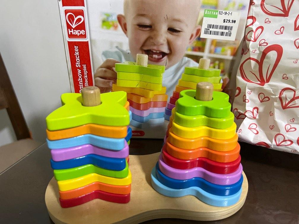 Double rainbow stacker, Hobbies & Toys, Toys & Games on Carousell