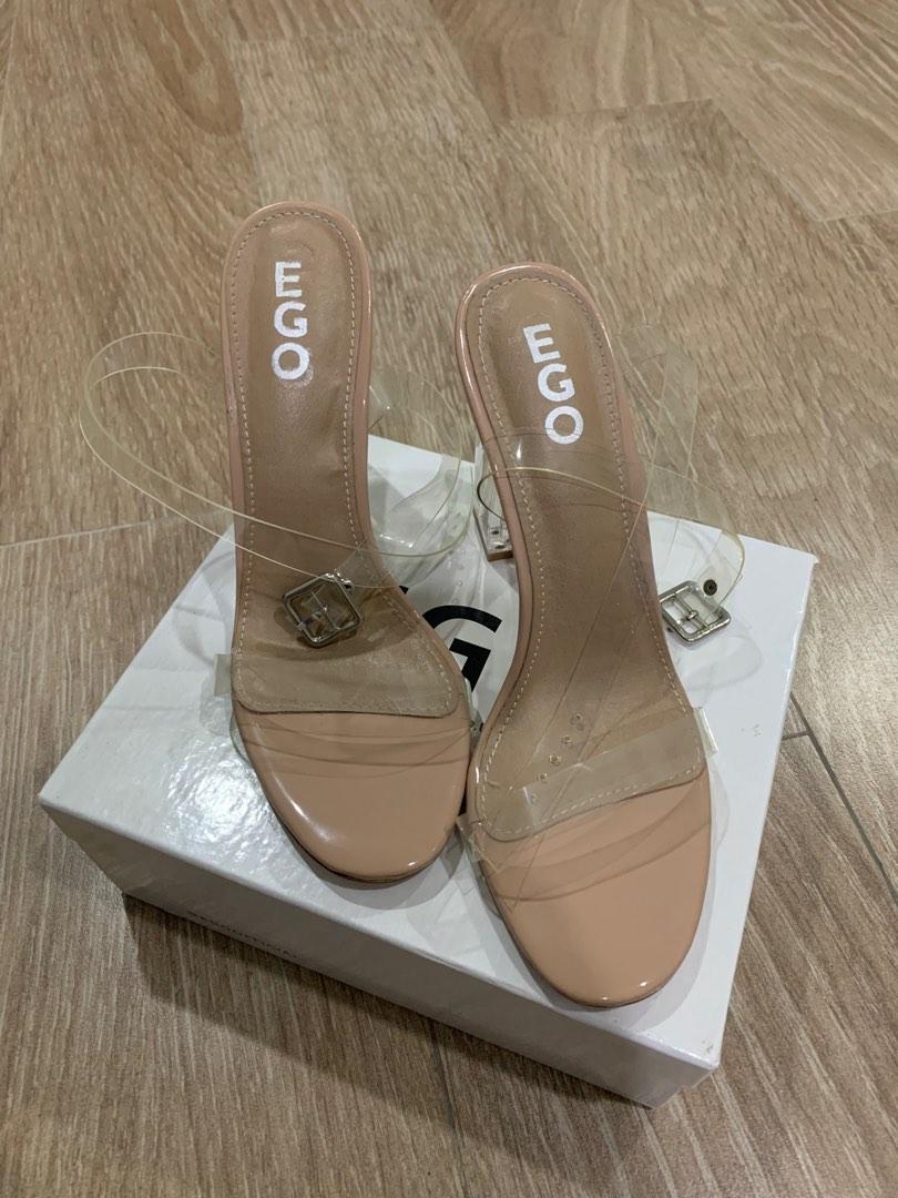 Ariana strappy sandal in clear perspex sales