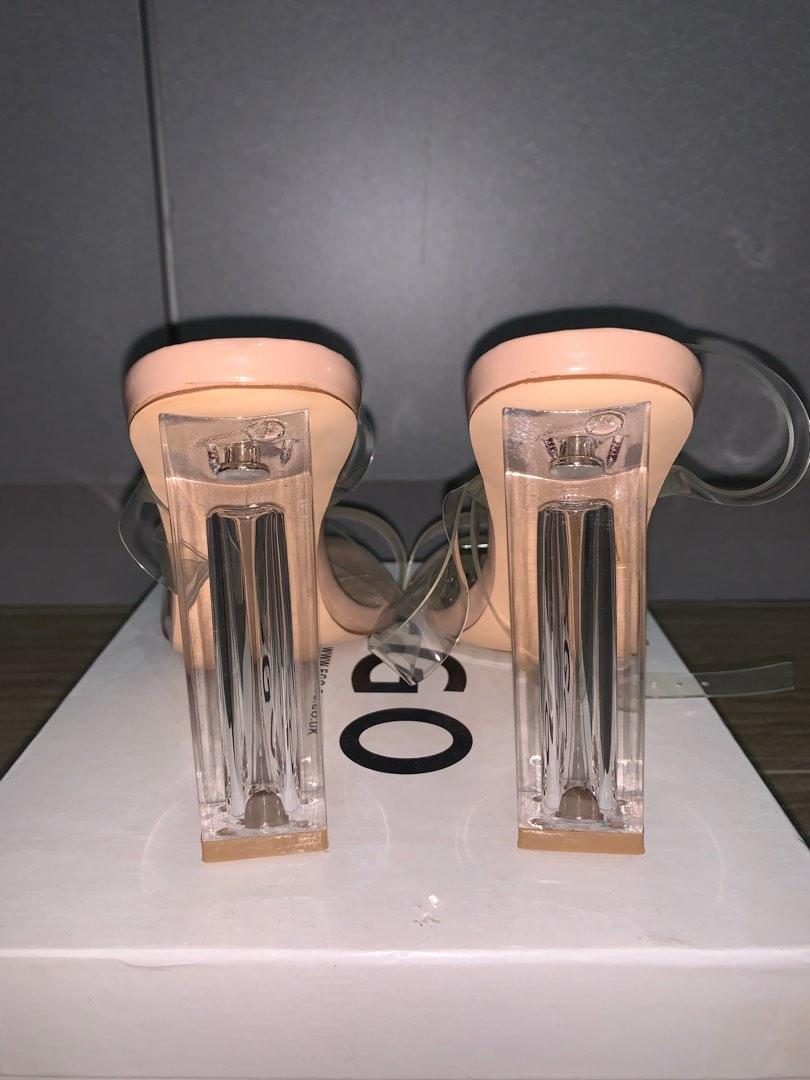Ariana strappy sandal in clear perspex hot sale