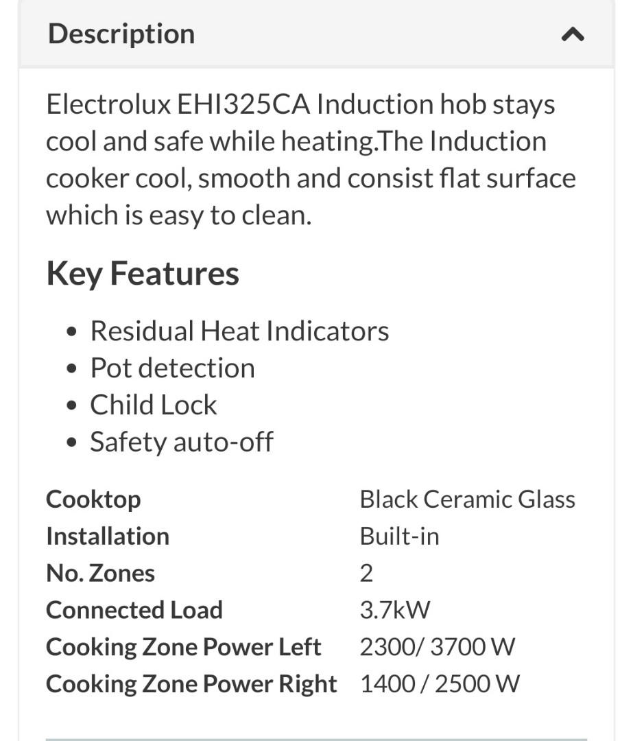 Electrolux Induction Hob n Hood, TV & Home Appliances, Kitchen Appliances, Hobs & Hoods on Carousell