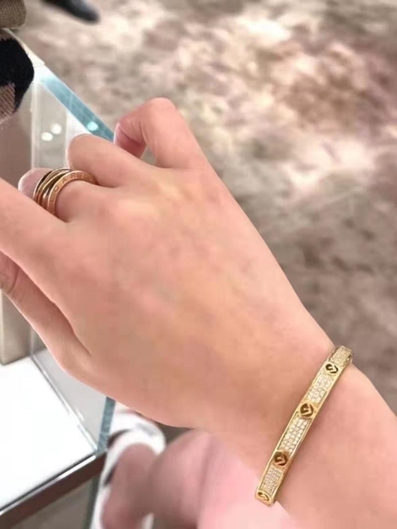 FENDI Classic F is Fendi logo bracelet in gold Women s Fashion
