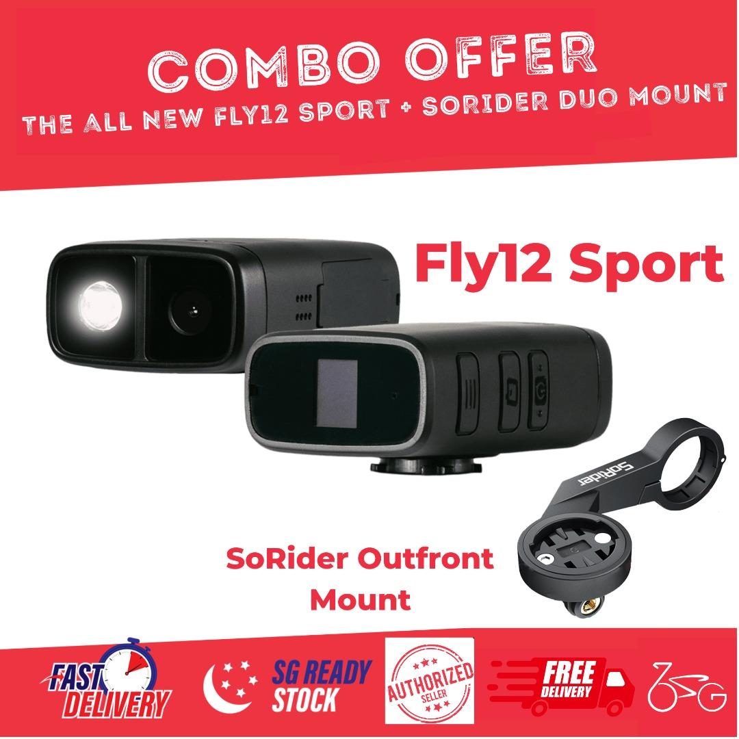 Same Day Delivery Cycliq Fly12 Sport front facing bike camera and light with Duo mount Authorized seller in SG