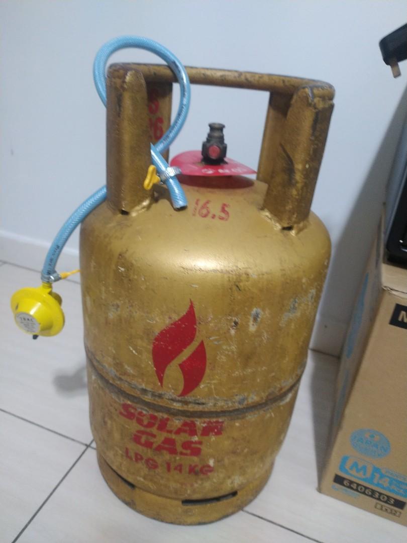 Gas cylinder gas cooker solar gas 14 kg, TV & Home Appliances, Kitchen