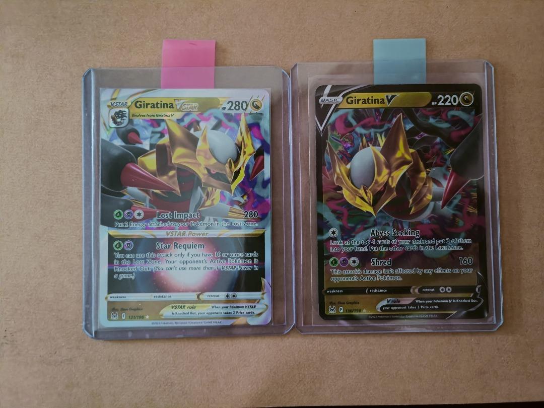 Giratina V & Vstar pokemon card, Hobbies & Toys, Toys & Games on Carousell