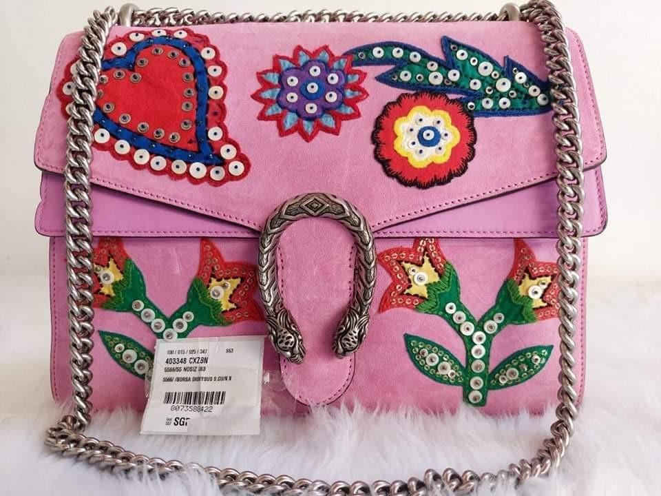 Gucci dionysus pink new arrivals suede