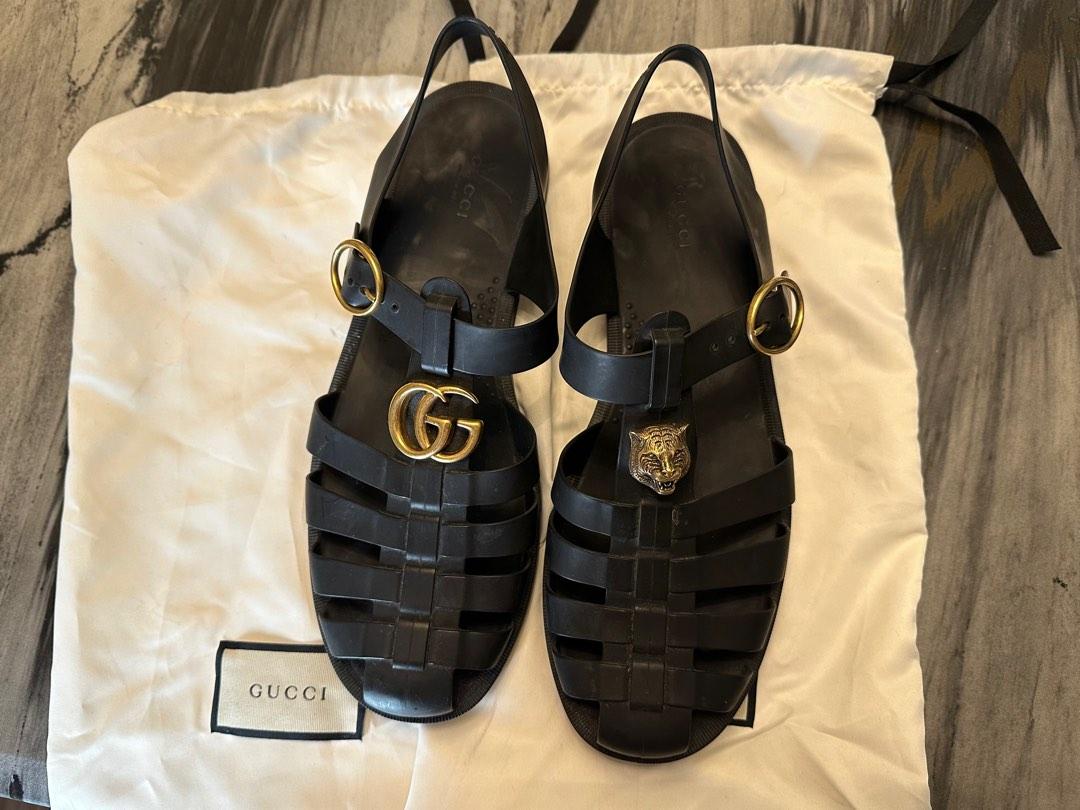 Gucci buckle sandals sales