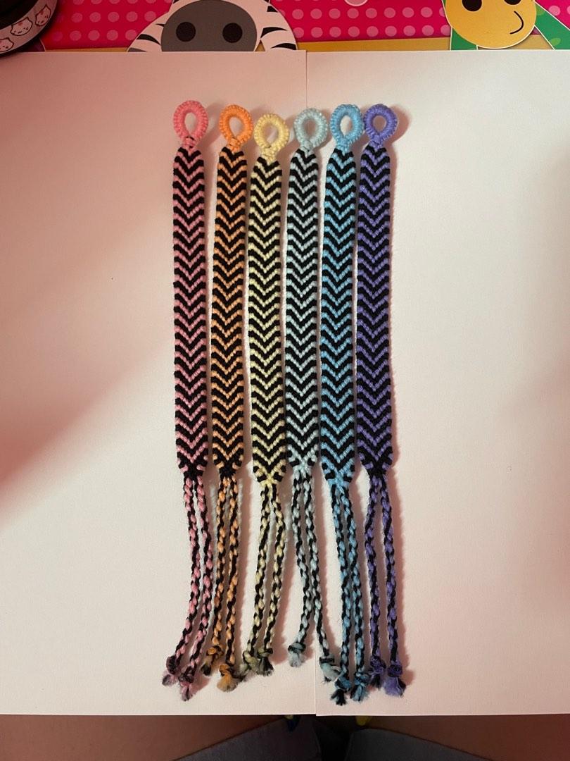 Chevron friendship bracelet sale colors
