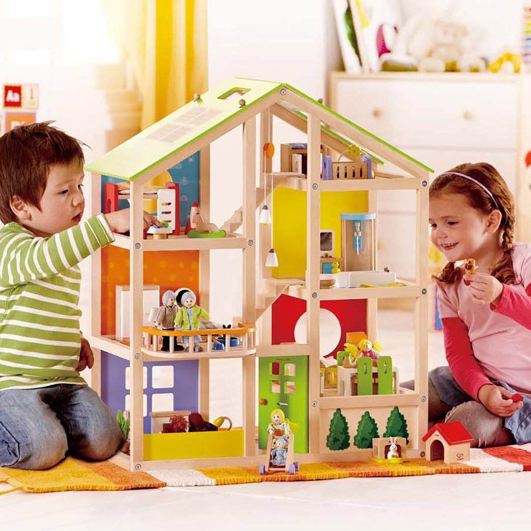 HAPE All Season Doll House Furnished Babies Kids Baby Nursery Kids Furniture Other Kids Furniture on Carousell