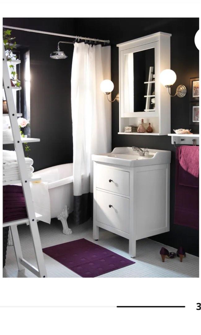 HEMNES MIRROR WITH 1 DOOR, Furniture & Home Living, Furniture