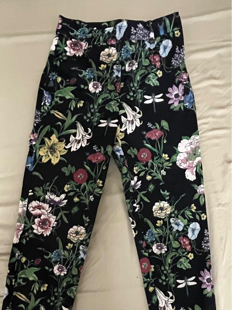 H M Floral Trousers Women s Fashion Bottoms Other Bottoms on