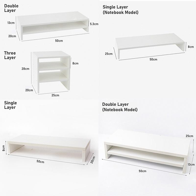 Home Wooden Monitor Riser Stand/Ergonomic Laptop Stand/Desk Organizer ...